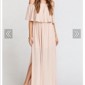HACIENDA MAXI DRESS ~ DUSTY BLUSH CRISP